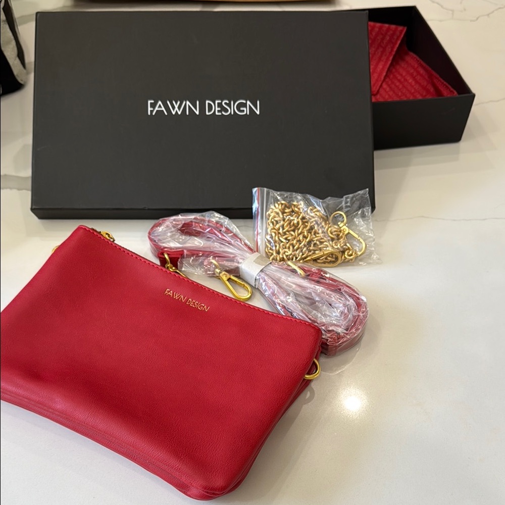 Fawn Design Red crossbody bag